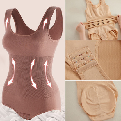 Seamless one-piece body shaper