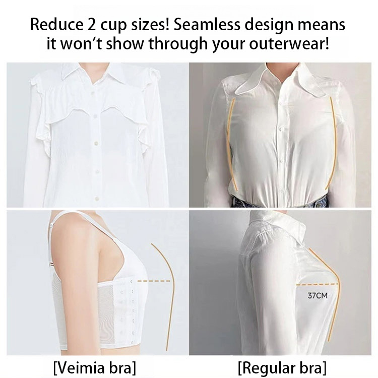 VEIMIA  LES Thin Breathable Corset Tank Top Shape Bra