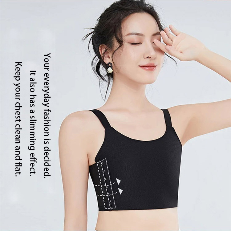 VEIMIA  LES Thin Breathable Corset Tank Top Shape Bra