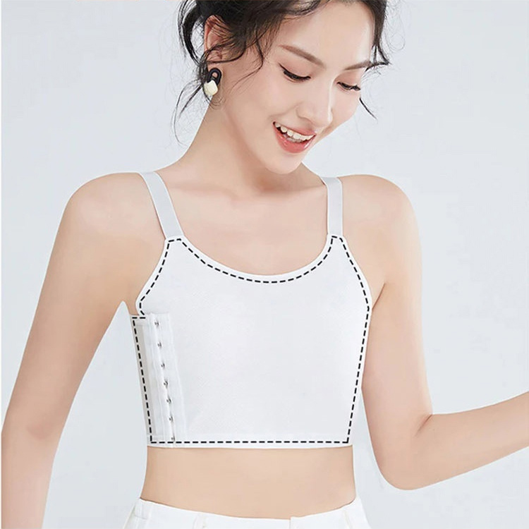 VEIMIA  LES Thin Breathable Corset Tank Top Shape Bra
