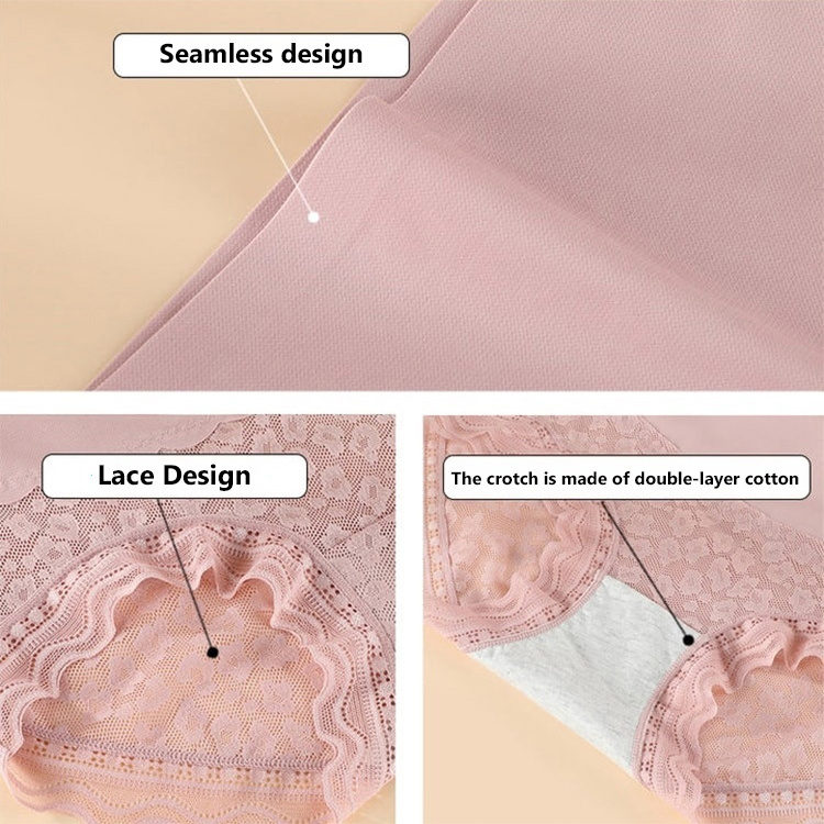 VEIMIA【Lace High Waist Tummy-control Panties】