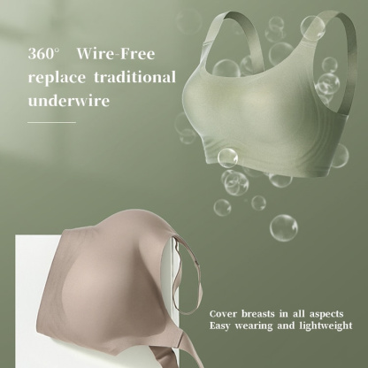 Women's Plus Size Seamless Anti-sagging Bra With Double Stable Support Lift Up Breasts VEIMIA