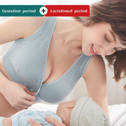 VEIMIA【Maternity Women's Ruched WirelessNursing Bra】