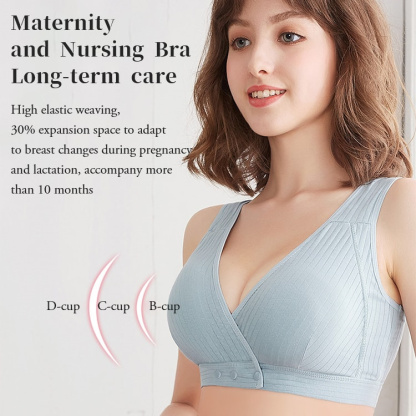 VEIMIA【Maternity Women's Ruched WirelessNursing Bra】