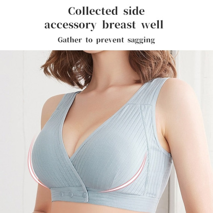 VEIMIA【Maternity Women's Ruched WirelessNursing Bra】