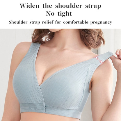 VEIMIA【Maternity Women's Ruched WirelessNursing Bra】
