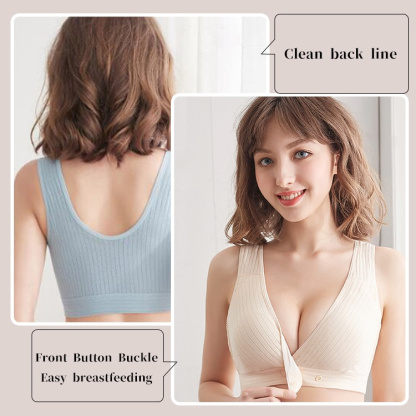 VEIMIA【Maternity Women's Ruched WirelessNursing Bra】