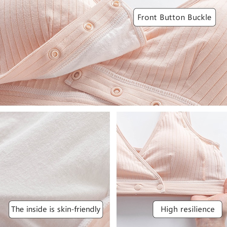 VEIMIA【Maternity Women's Ruched WirelessNursing Bra】