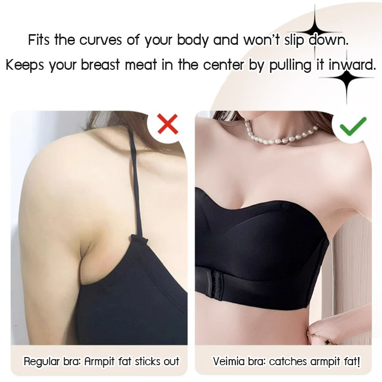 VEIMIA Strapless Slip-Proof Invisible Bra