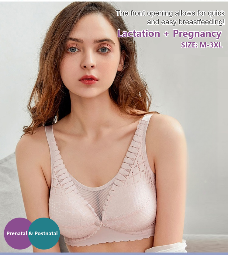 Wireless Breastfeeding Bra Front Opening VEIMIA