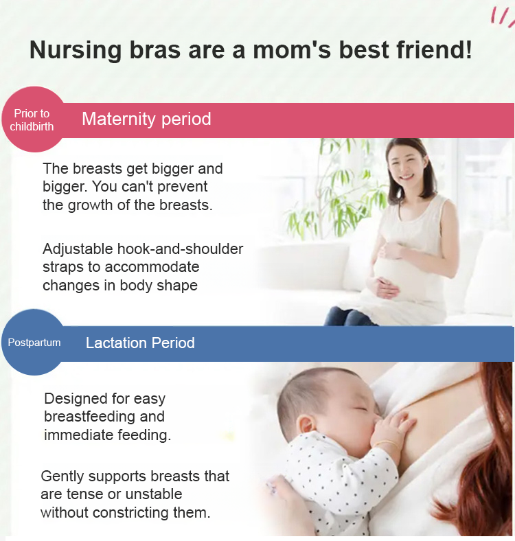 Cotton Breastfeeding Bras Front Opening VEIMIA