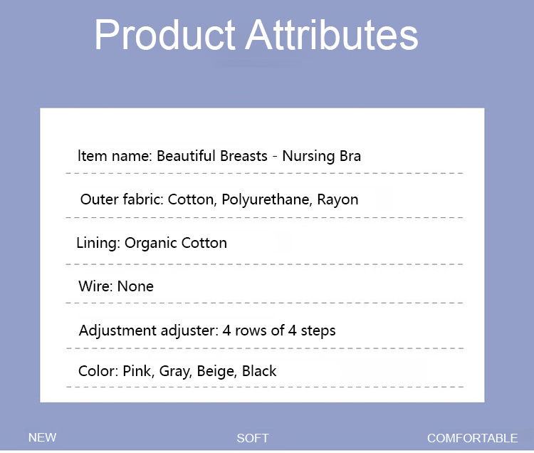 Cotton Wireless Nursing Bra Comfortable VEIMIA