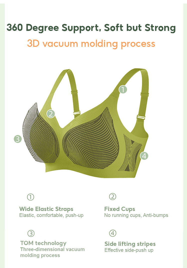 Thin Cup Seamless Wireless Bralette VEIMIA