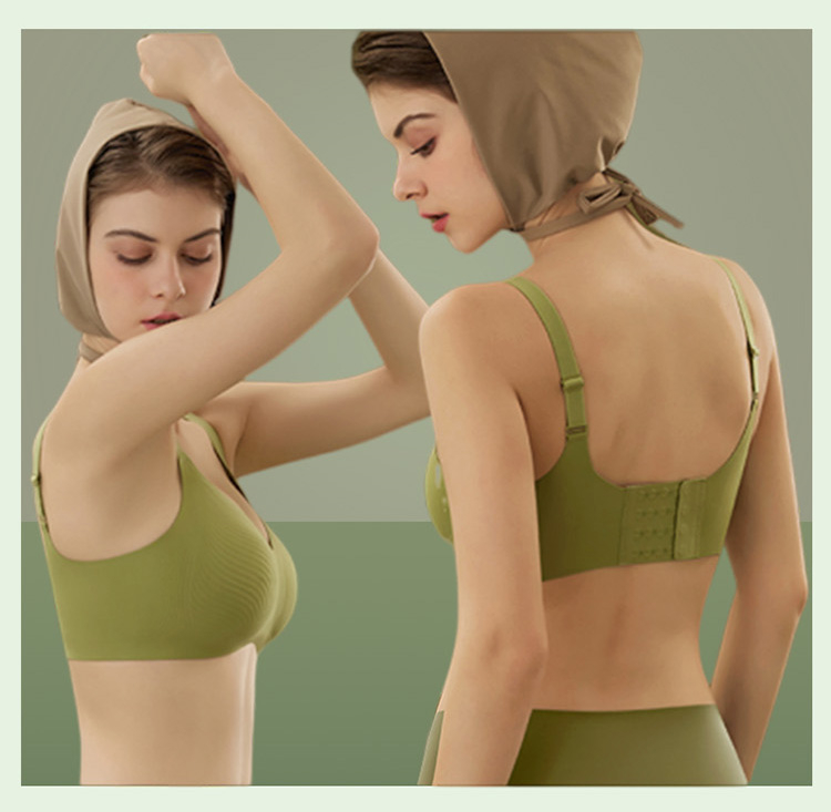 One piece Green Bras Non-wired Bralette VEIMIA