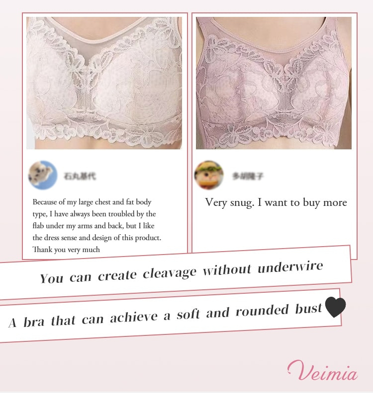 Ultra Thin Wireless Minimizer Bra VEIMIA