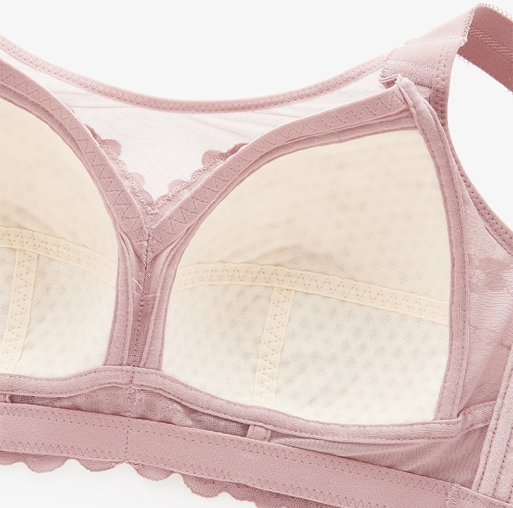 Lace Wireless Minimizer Bras With Wide Strap VEIMIA