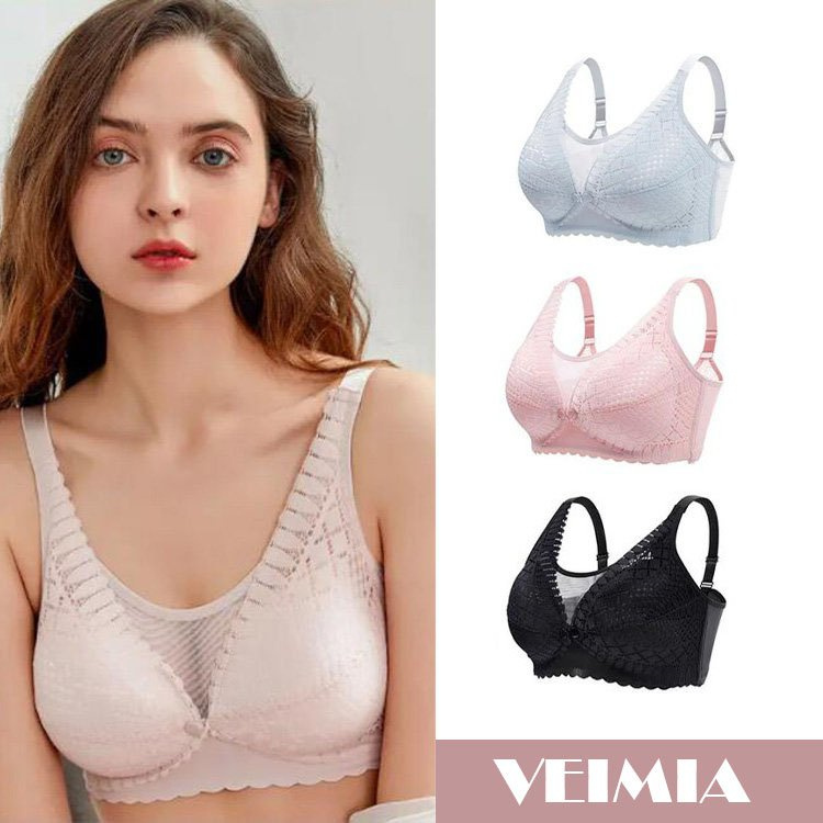 Wireless Breastfeeding Bra Front Opening VEIMIA