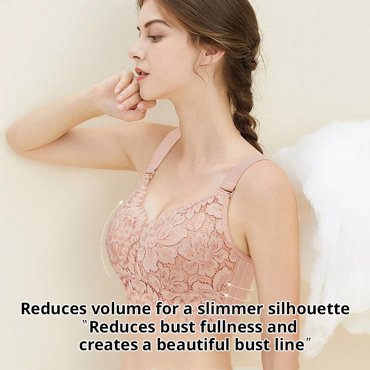 Breathable Full Cup Lace Minimizing Bras With Adjustable Straps VEIMIA