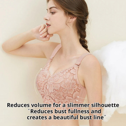 Breathable Full Cup Lace Minimizing Bras With Adjustable Straps VEIMIA