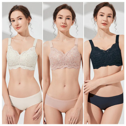 Full Cup Lace Minimizing Bras With Adjustable Strap VEIMIA