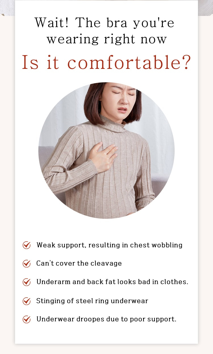 High Support Seamless Anti-sagging Bra Back Slimming VEIMIA