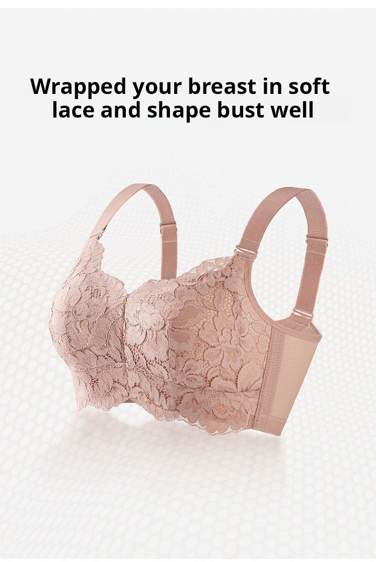 Breathable Full Cup Minimizing Bras With Adjustable Straps VEIMIA