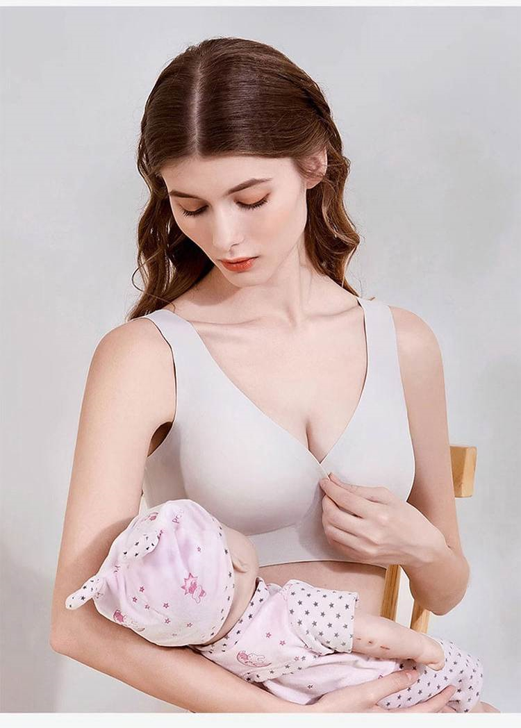 Breastfeeding Nursing Bra White Color VEIMIA