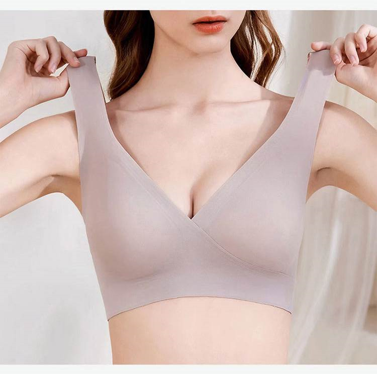 Wireless Nursing Bra Gray Color VEIMIA