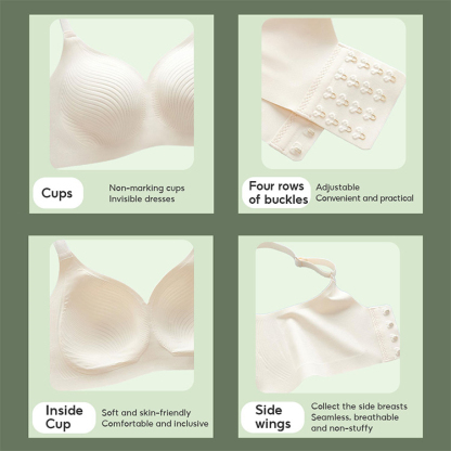 Thin Cup Seamless Stable Bras One-piece Wireless Bralette