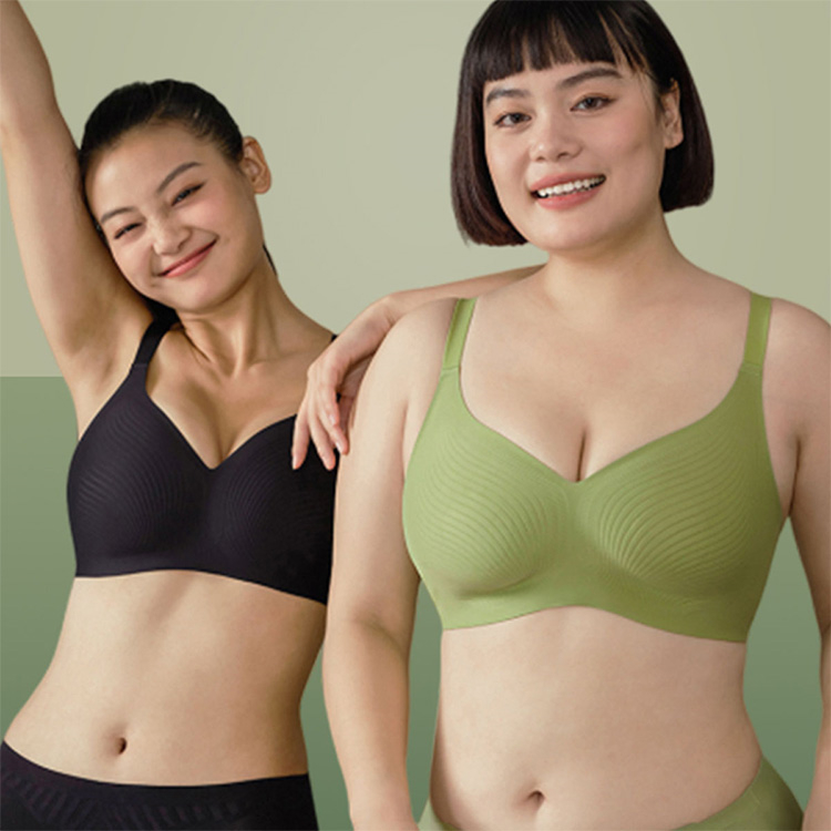 Thin Cup Seamless Stable Bra Wireless Bralette VEIMIA
