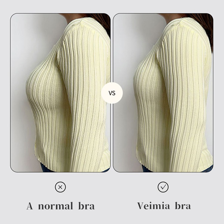 Ultra Thin Fabric Wireless Minimizer Bra Shapes The Bust VEIMIA