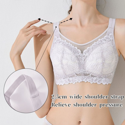 Ultra Thin Wireless Minimizer Lace Bras Shapes The Bust VEIMIA