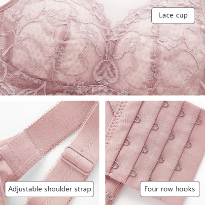Ultra Thin Fabric Wireless Minimizer Lace Bras VEIMIA