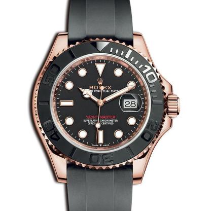 ROLEX ヨットマスター 自動巻き ブラック 文字盤 ローズゴールド m126655-0002 メンズ