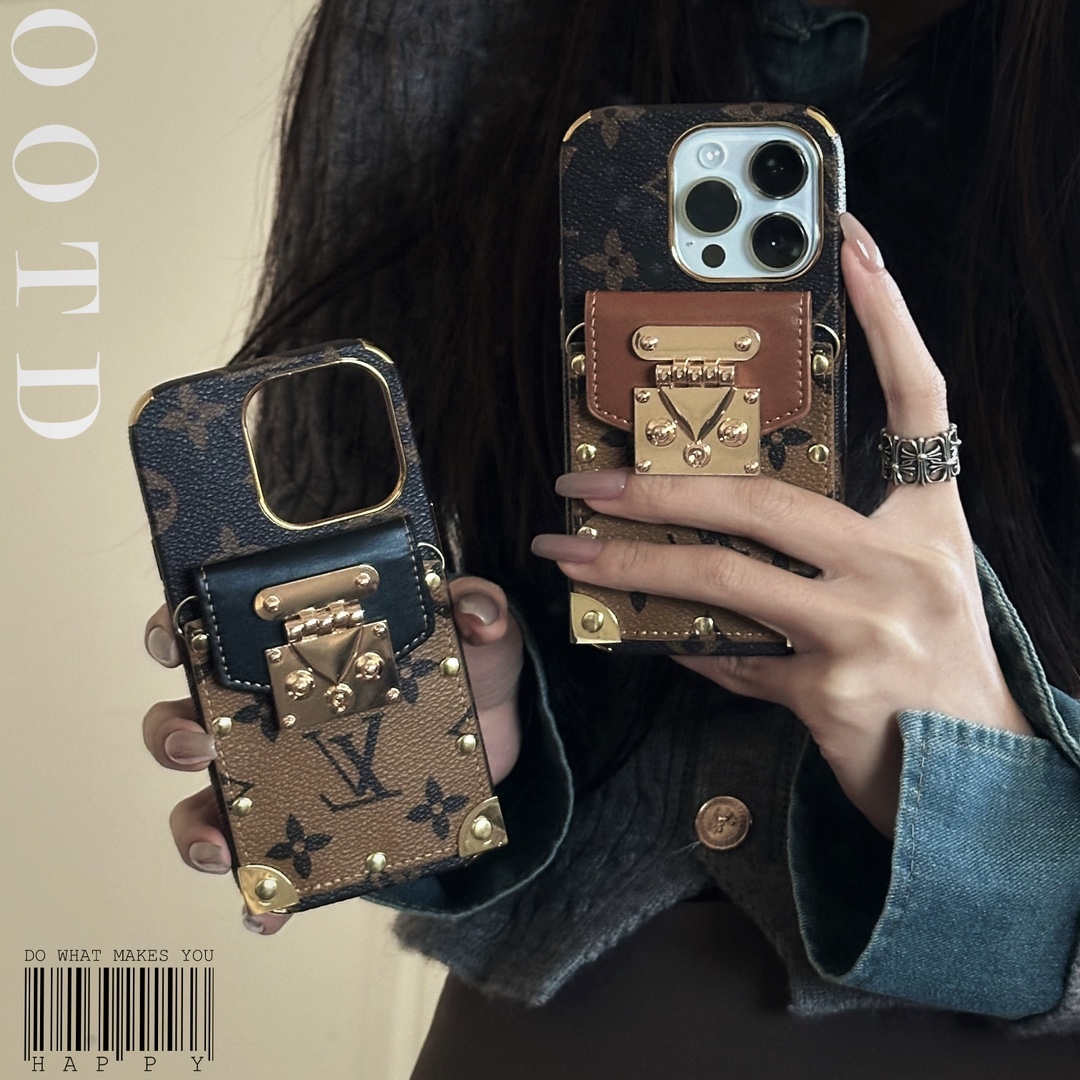 ルイヴィトン 携帯ケース シンプル 2色 レディース