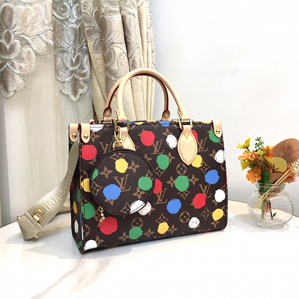 ルイ・ヴィトン LOUIS VUITTON トートバッグ M46380 LV × YK オンザゴー PM レディース