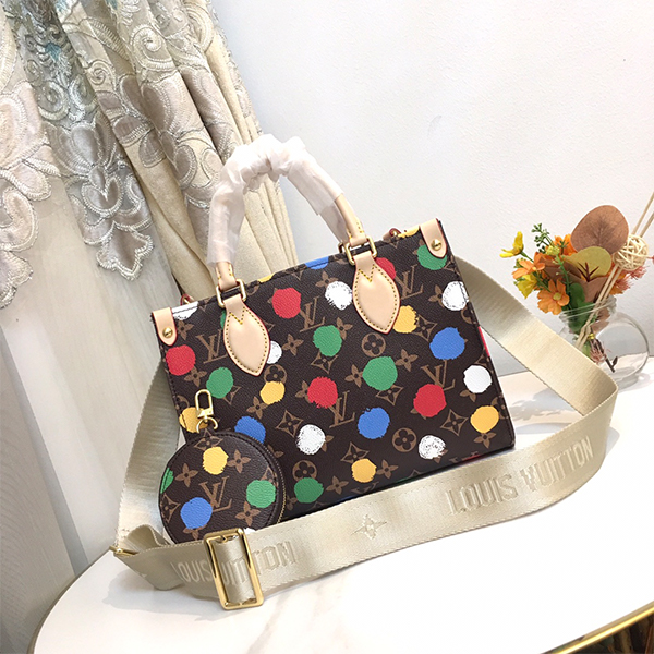 ルイ・ヴィトン LOUIS VUITTON トートバッグ M46380 LV × YK オンザゴー PM レディース