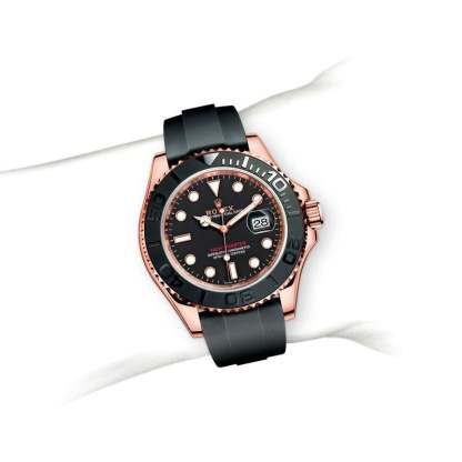 ROLEX ヨットマスター 自動巻き ブラック 文字盤 ローズゴールド m126655-0002 メンズ