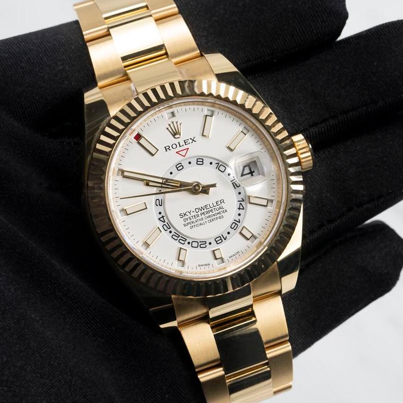 ROLEX スカイドゥエラー 自動巻き ホワイト 文字盤 m326938-0005 メンズ