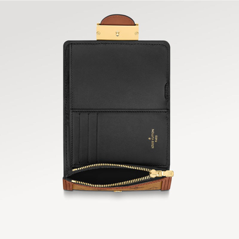 LOUIS VUITTON ポルトフォイユ･ドーフィーヌ コンパクトRef:M68725 折財布 レディース