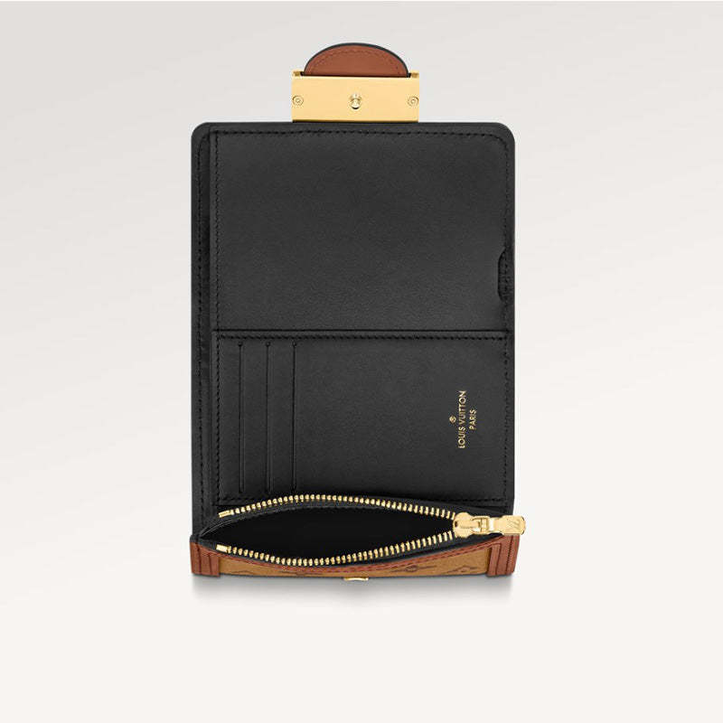 LOUIS VUITTON ポルトフォイユ･ドーフィーヌ コンパクトRef:M68725 折財布 レディース