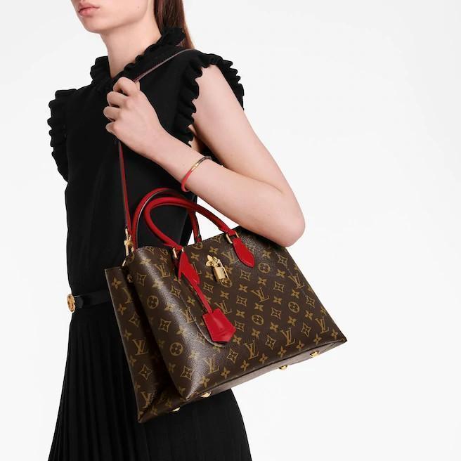 Louis Vuitton（ルイヴィトン）フラワー・トートノワール ハンドバッグ ショルダーバッグ レディース