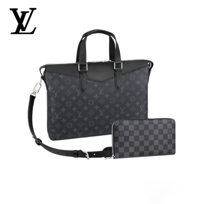 LOUIS VUITTON ブリーフケース・エクスプローラー 長財布 2点セット お得 Ref:M40566+N60111 メンズ