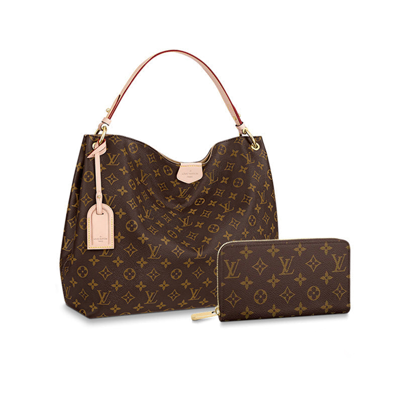 LOUIS VUITTON グレースフル MM 長財布 2点セット お得 Ref:M43704+M60017 レディース