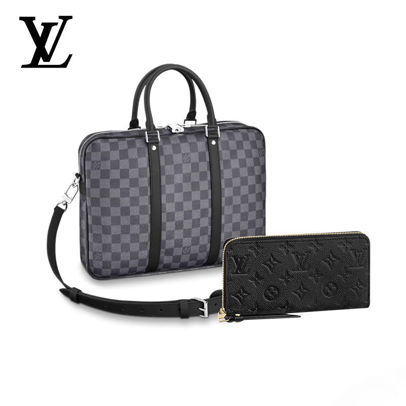 LOUIS VUITTON ハンドバッグ ビジネスバッグ 長財布 2点セット お得 Ref:N41478+M61864 メンズ