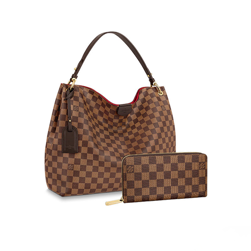 LOUIS VUITTON グレースフル MM 長財布 2点セット お得 Ref:N44045+N41661 レディース