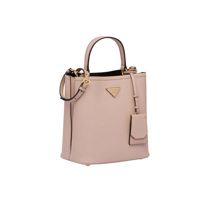 PRADA(プラダ) パニエ サフィアーノレザーバッグ ライトピンク  ハンドバッグ ショルダーバッグ