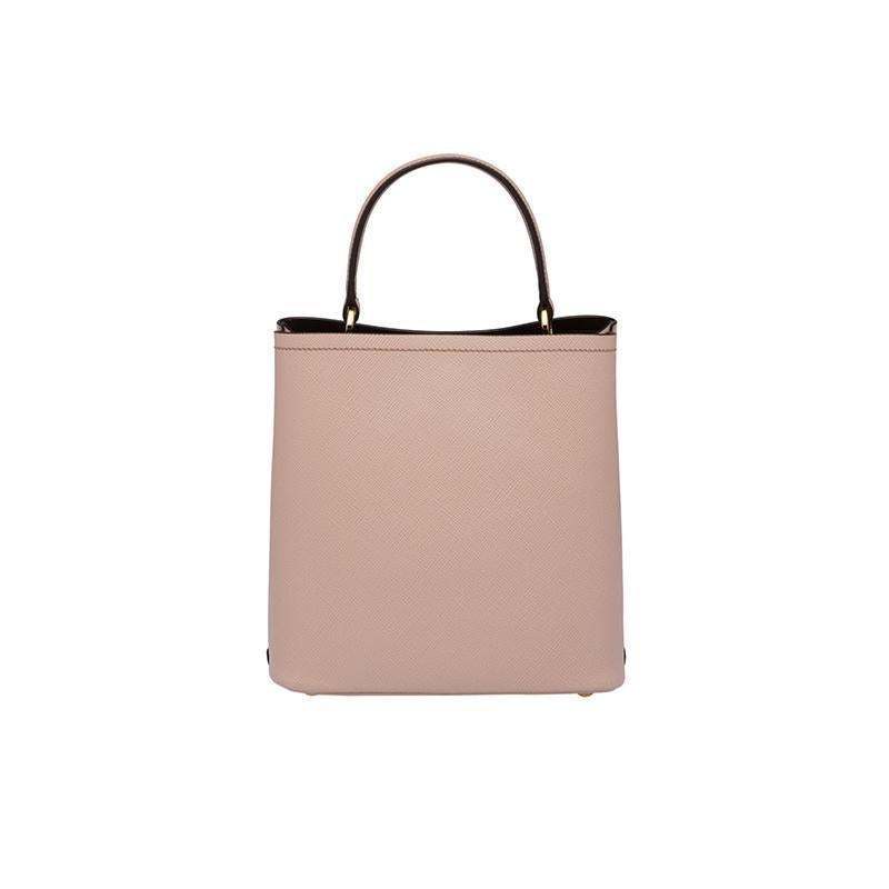 PRADA(プラダ) パニエ サフィアーノレザーバッグ ライトピンク  ハンドバッグ ショルダーバッグ