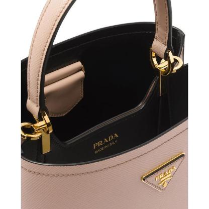 PRADA(プラダ) パニエ サフィアーノレザーバッグ ライトピンク  ハンドバッグ ショルダーバッグ