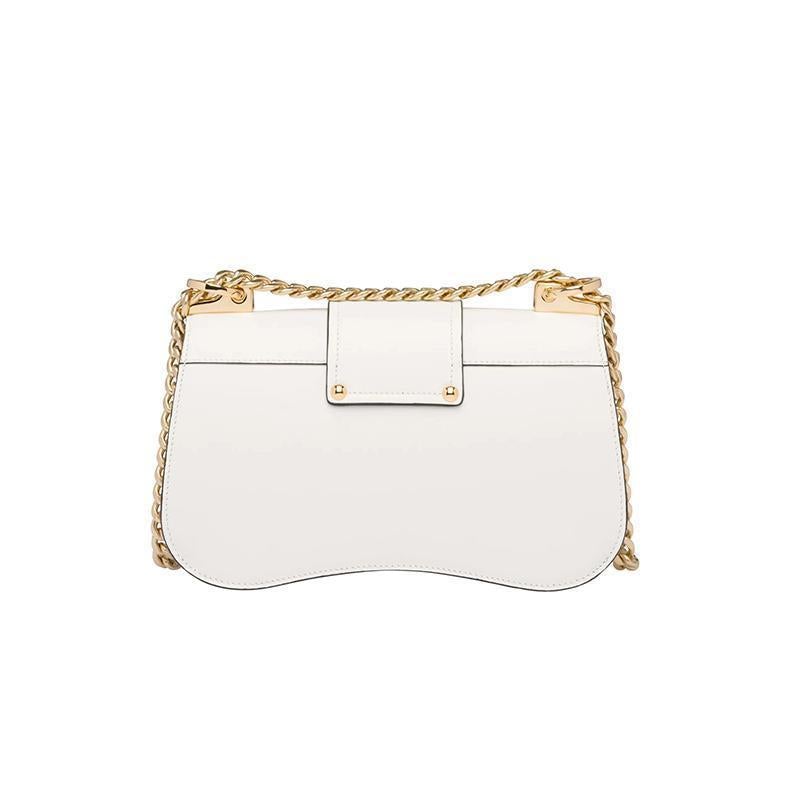 PRADA(プラダ) プラダ シドニー レザー ショルダーバッグ ホワイト